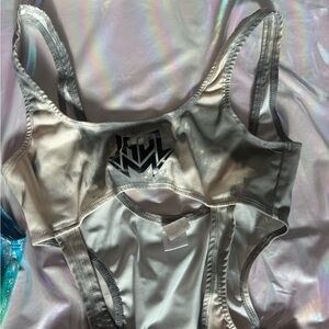 iHeartRaves Reflective Rave Bodysuit • XS/S • Jauz